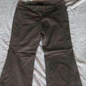 The Limited Flare Wide Leg Brown Pants Size 10